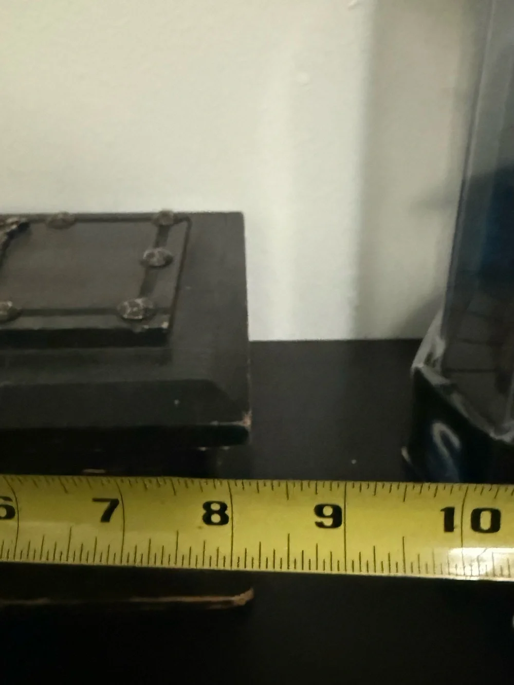 Vintage 1980s Wooden & Metal Knight Studded Made In Japan Trinket / Jewelry Box